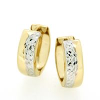 Scharniercreolen Gold 333 bicolor