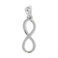 Anhänger Silber 925 rhodiniert unendlich 