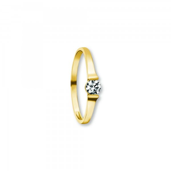 Ring Zirkonia 333 Gelbgold Größe 54