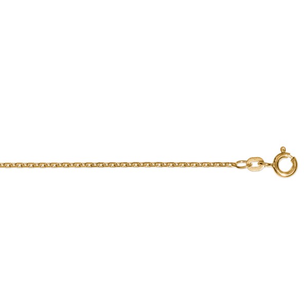 Ankerkette diamantiert 1,7 mm 585 Gelbgold 45 cm