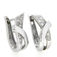 Scharniercreolen Silber 925 rhodiniert