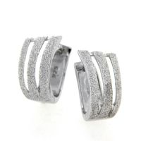 Scharniercreolen Silber 925 rhodiniert