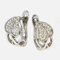 Scharniercreolen Silber 925 rhodiniert