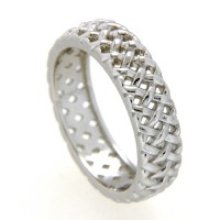 Ring Silber 925 rhodiniert Weite 60