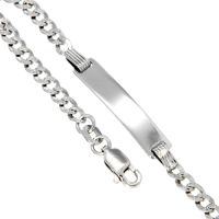 Identitäts-Armband Silber 925 rhodiniert 19-17 cm