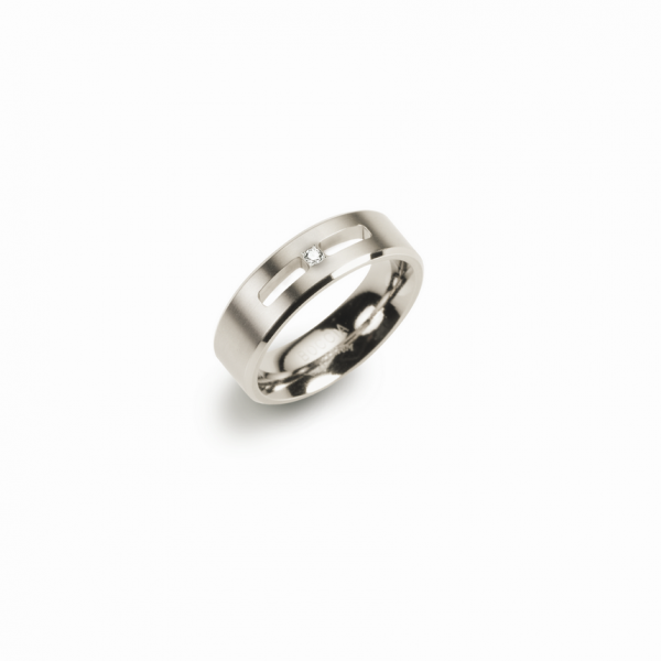 Boccia Titanium Ring Brillant 0101-2666 Größe 66