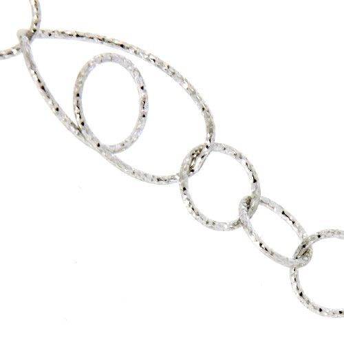 Kette Silber 925 rhodiniert 45 cm