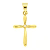 Kreuzanhänger Gold 333 Zirkonia