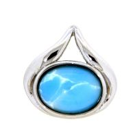 Anhänger Silber 925 rhodiniert synthetischer Larimar