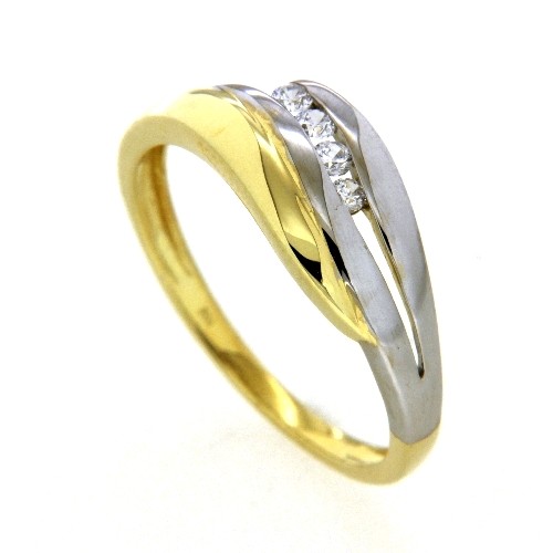 Ring Gold 333 bicolor Weite 56