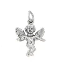 Anhänger Silber 925 rhodiniert Engelfigur 