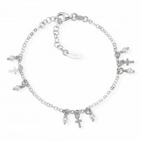 AMEN Armband 16 + 3 cm Silber BR3CRBP