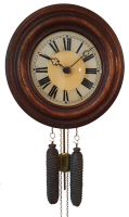 Antike Schwarzwald Rundrahmen-Uhr