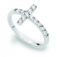 AMEN Ring Silber Kreuz Gr. 58 ACOBB-18