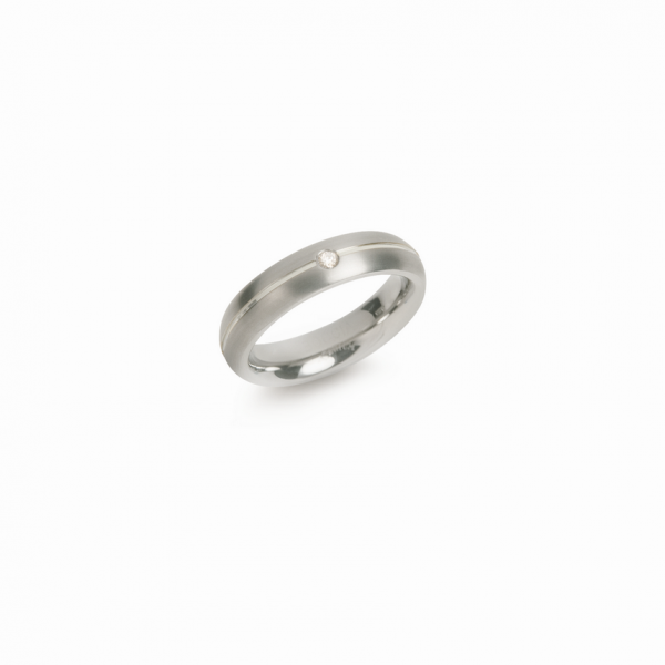 Boccia Titanium Ring Brillant 0130-0563 Größe 63