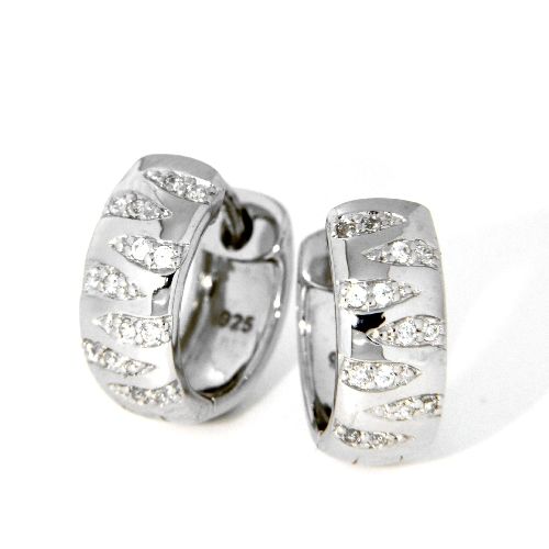 Scharniercerolen Silber 925 rhodiniert