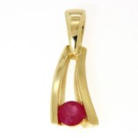 Anhänger Gold 333 echt Rubin