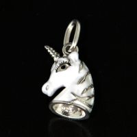 Anhänger Silber 925 rhodiniert Einhorn 