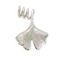 Anhänger Silber 925 rhodiniert Ginkgoblatt 