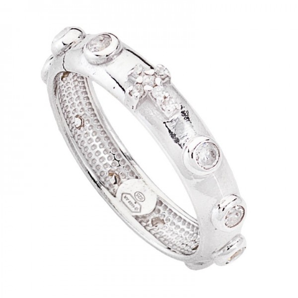 AMEN Ring Silber Kreuz Gr. 62 AROBB-22