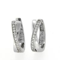 Scharniercreolen Silber 925 rhodiniert