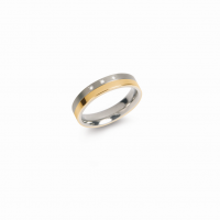 Boccia Titanium Ring bicolor Brillant 0129-0450 Größe 50