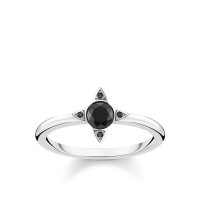 Thomas Sabo Ring schwarze Steine Größe 50 TR2268-643-11-50