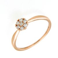 Ring Rotgold 333 Zirkonia Weite 58