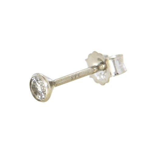 Ohrstecker Weißgold 333 Zirkonia