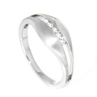 Ring Silber 925 rhodiniert Weite 56