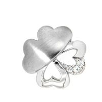 Anhänger Silber 925 rhodiniert Kleeblatt 