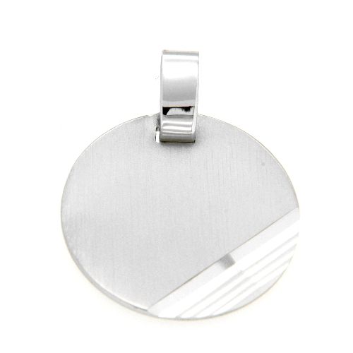 Gravurplatte Silber 925 rhodniert