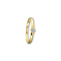 Ring Brillant 0,09 ct. 585 Gelbgold Größe 60