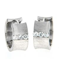 Scharniercreolen Silber 925 rhodiniert 