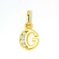 Buchstaben-Anhänger G Gold 333 