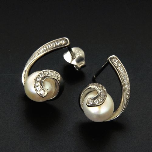 Ohrstecker Silber 925 rhodiniert