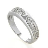 Ring Silber 925 rhodiniert Weite 54