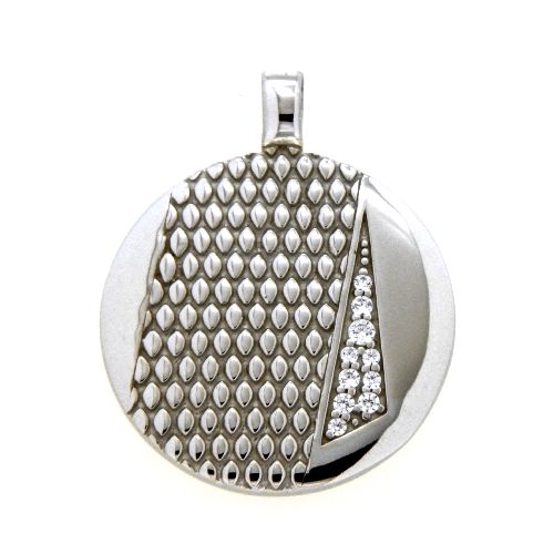 Anhänger Silber 925 rhodiniert Zirkonia Emaille