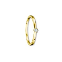 Ring Brillant 0,05 ct. 585 Gelbgold Größe 56