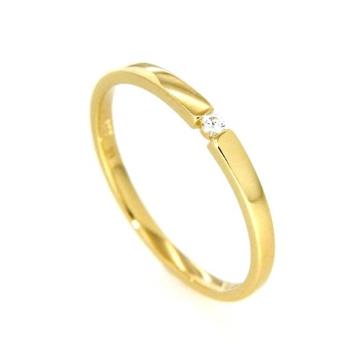Ring Gold 585 Brillant 0,03 ct. Weite 54