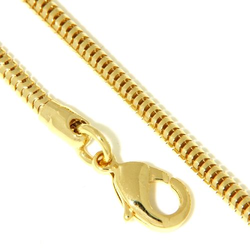 Schlangenkette Am. Doublé 2,4mm rund 60 cm