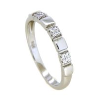 Ring Silber 925 rhodiniert Weite 56 Zirkonia