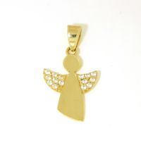 Anhänger Gold 333 Engel Zirkonia