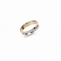 Boccia Titanium Ring bicolor Brillant 0129-0460 Größe 60
