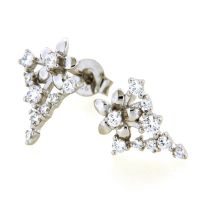 Ohrstecker Silber 925 rhodiniert 