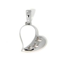 Herzanhänger Silber 925 rhodiniert