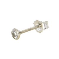 Ohrstecker Weißgold 333 Zirkonia