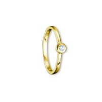 Ring Brillant 0,07 ct. 585 Gelbgold Größe 55
