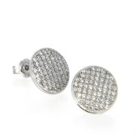 Ohrstecker Silber 925 rhodiniert micro setting 