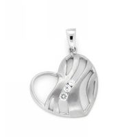 Herzanhänger Silber 925 rhodiniert